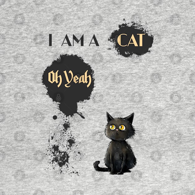 I AM A CAT Oh Yeah by DavidBriotArt